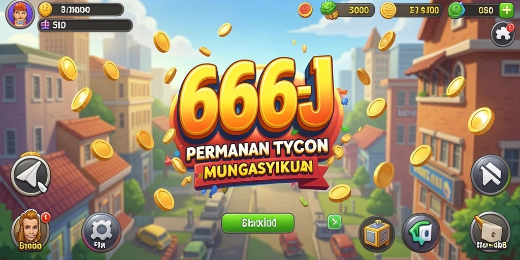Tampilan gameplay Tycoon yang menarik dan mendetail dari 666J.