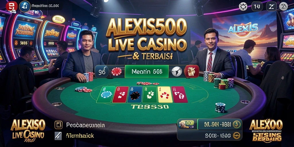 Tampilan gameplay ALEXIS500 yang menegangkan dan interaktif di Live Casino.