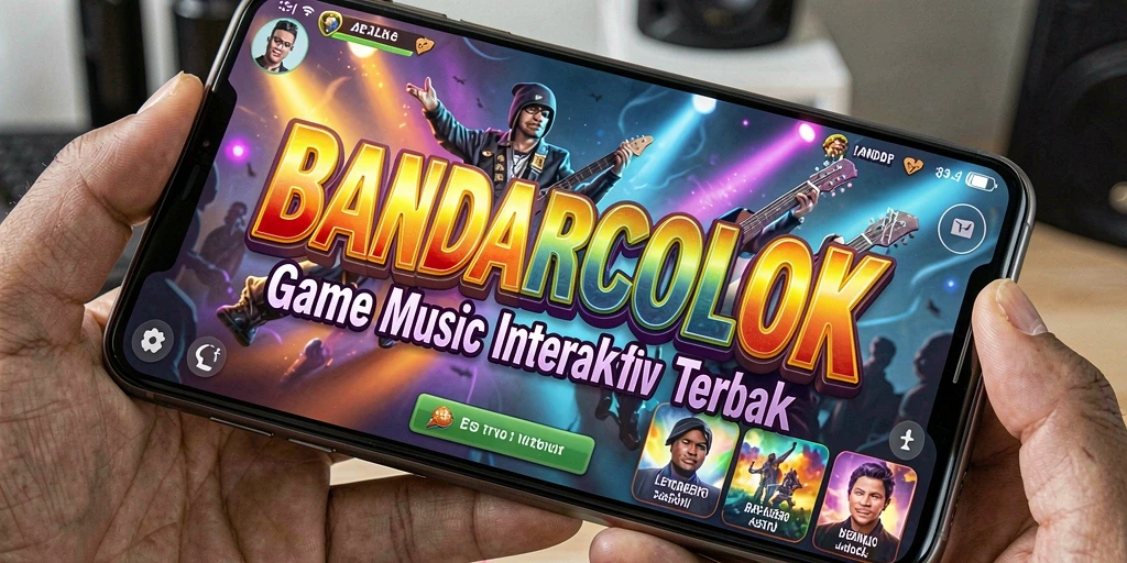 Tampilan gameplay interaktif dari BANDARCOLOK yang energik dan menarik.