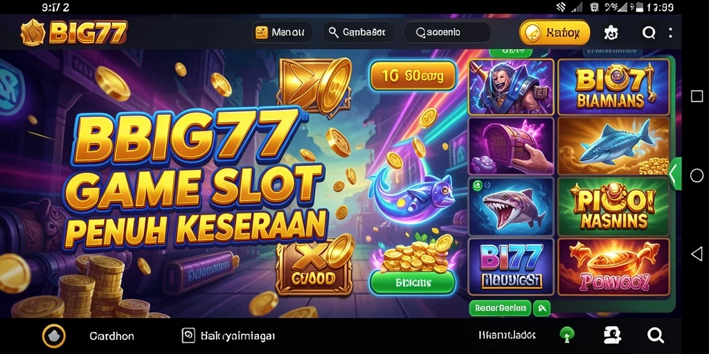 Gameplay menarik dari game Slot BIG77 dengan efek visual yang mengesankan.