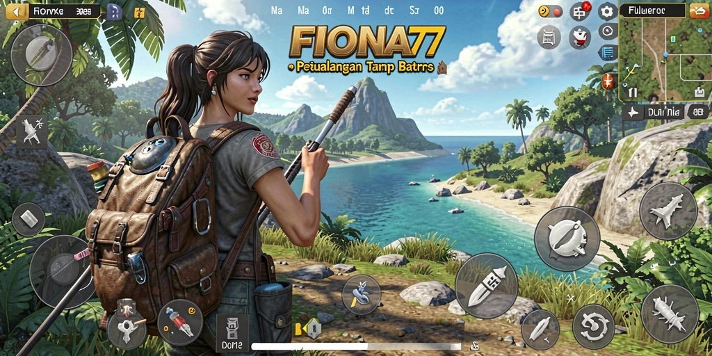 Tangkapan layar FIONA77 menunjukkan gameplay seru di dunia terbuka.