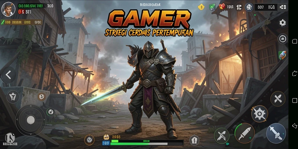 Screenshot menampilkan aksi pertempuran strategis di GAMERP.