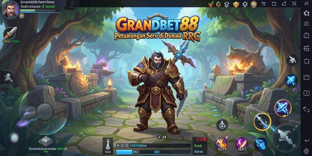 Tampilan gameplay RPG yang memukau dan seru di GRANDBET88.