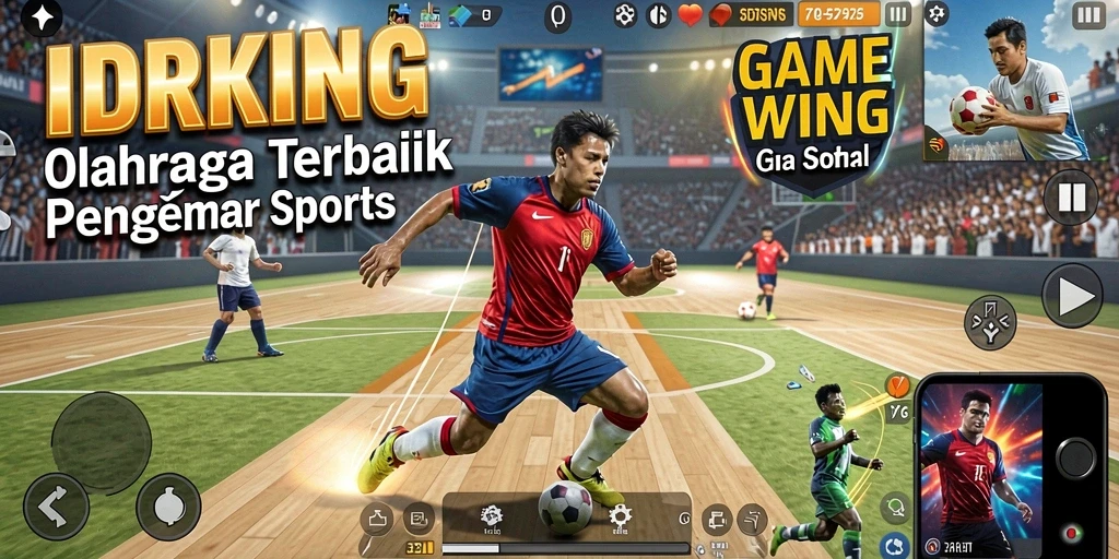 Tampilan menarik dari gameplay olahraga yang mendebarkan di IDRKING.