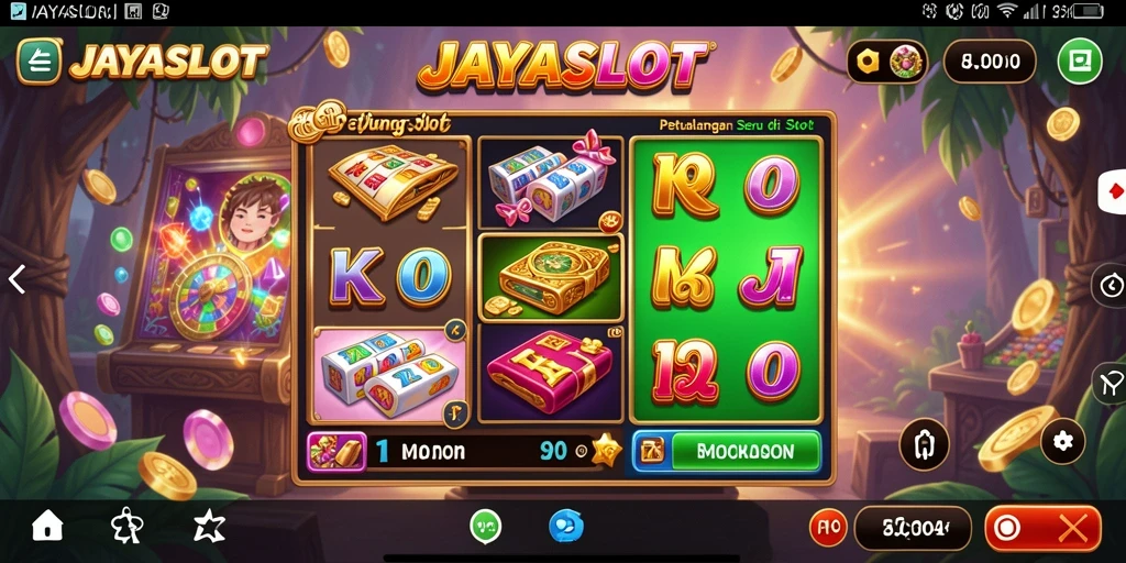 Tampilan gameplay seru JAYASLOT yang penuh petualangan.