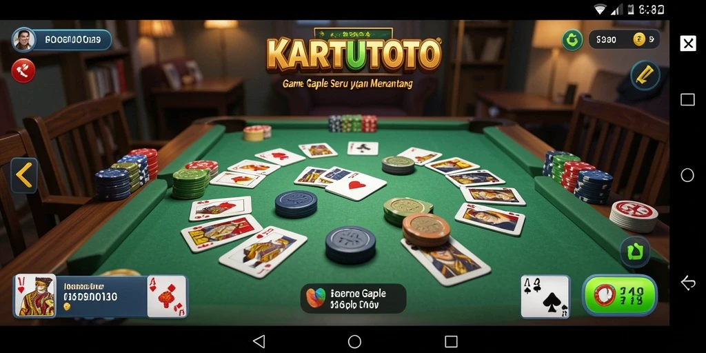 Tampilan KARTUTOTO dengan gameplay Gaple yang menarik.