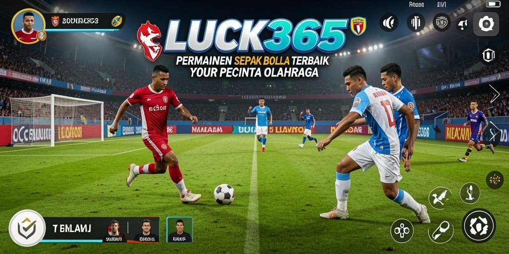 Tampilan gameplay <strong>LUCK365</strong> dengan grafik sepak bola yang memukau.