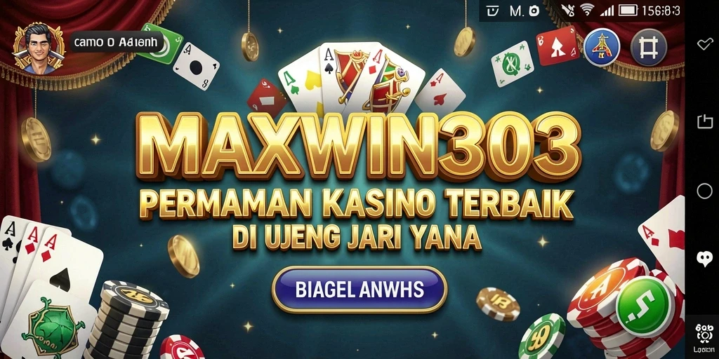 Screenshot gameplay MAXWIN303 menampilkan aksi mendebarkan di permainan kasino.