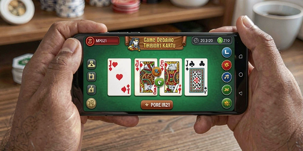 Tampilan permainan Domino yang menarik dan penuh aksi.