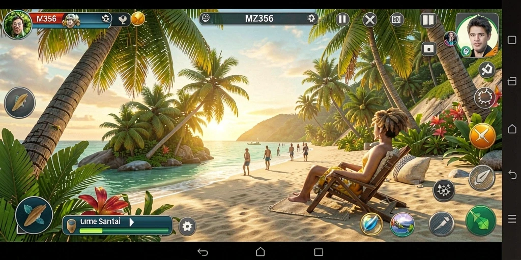 Tampilan gameplay MZ356 yang menarik dan penuh warna.