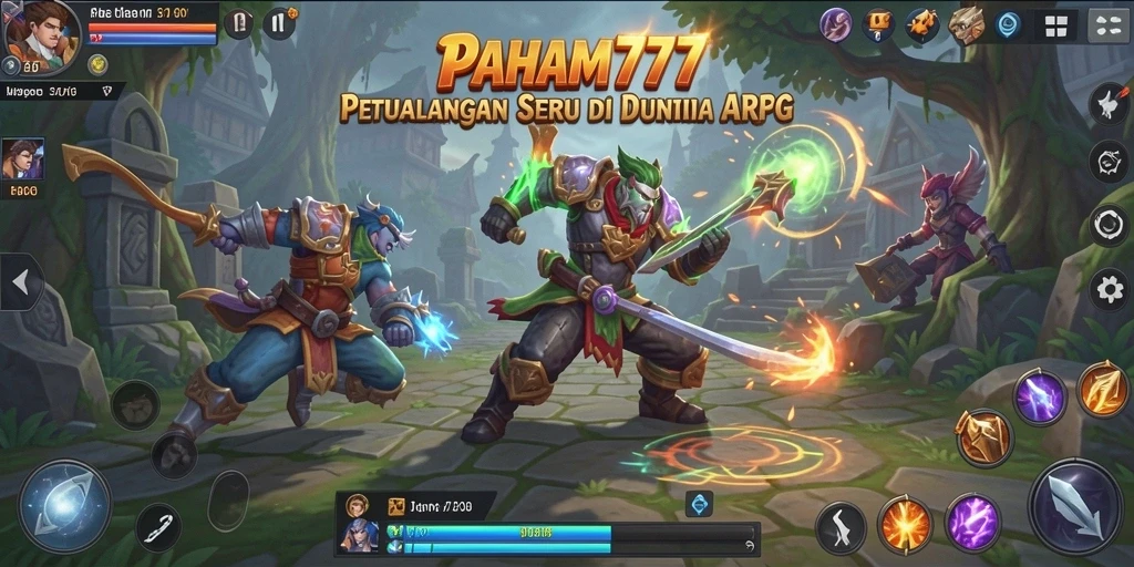 Gameplay PAHAM777 menunjukkan aksi pertempuran yang mendebarkan.