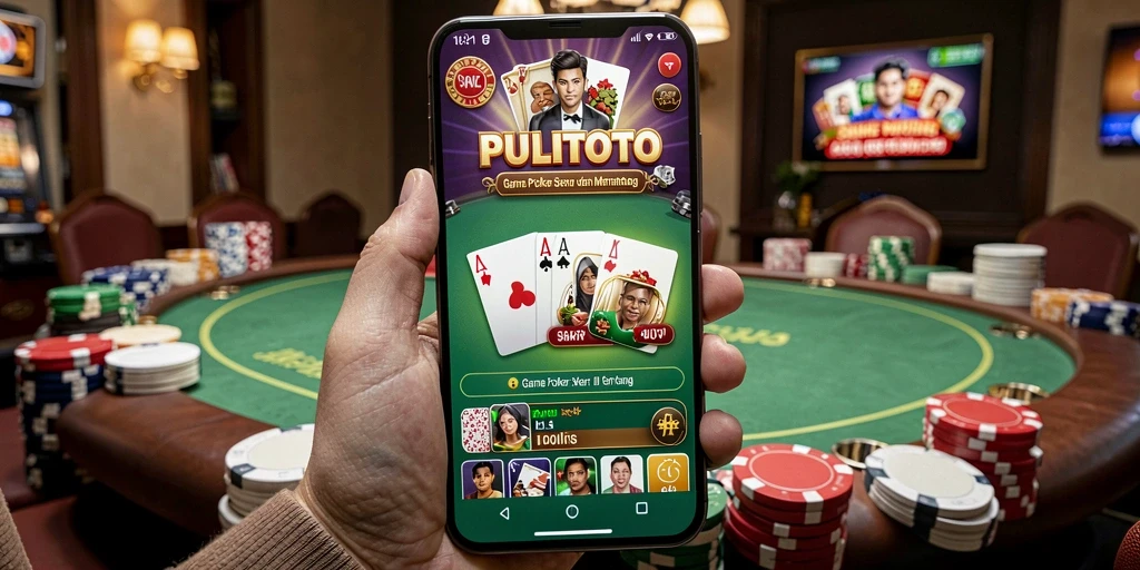 Tampilan gameplay Poker yang menarik di PULITOTO dengan fitur interaktif.