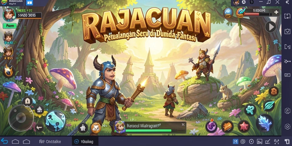 Tampilan menakjubkan dari gameplay RAJACUAN yang memukau.