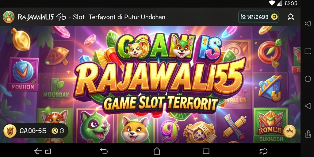 Tampilan gameplay seru di RAJAWALI55 saat berputar di mesin Slot.