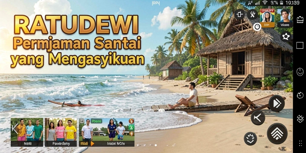 Menampilkan gameplay menarik RATUDEWI yang penuh warna.
