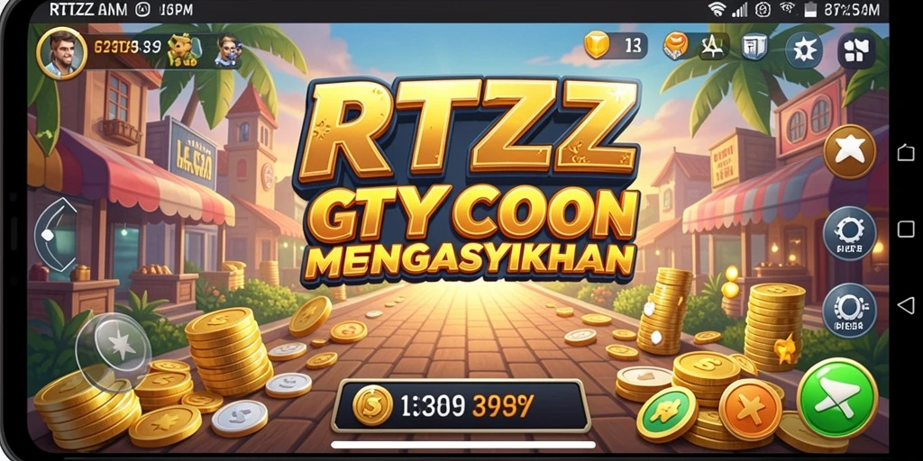Screenshot gameplay RTZZ menampilkan aktivitas manajerial yang mendebarkan.