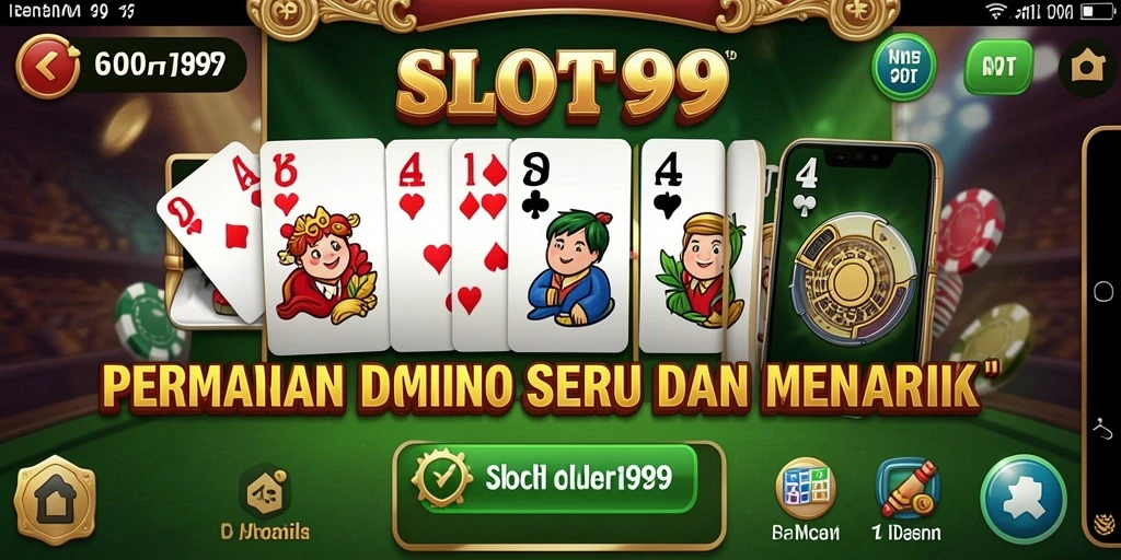Screenshot dari gameplay menarik di SLOT99 yang menunjukkan suasana permainan Domino.