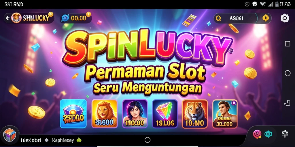 Tampilan menarik dari gameplay SPINLUCKY yang menyenangkan.