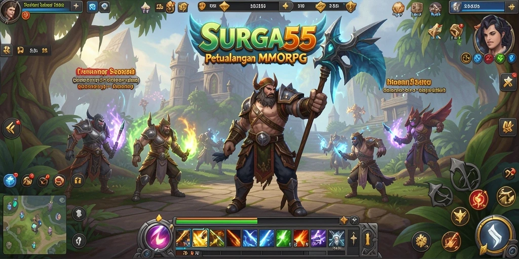 Gameplay seru dan aksi mendebarkan di SURGA55.