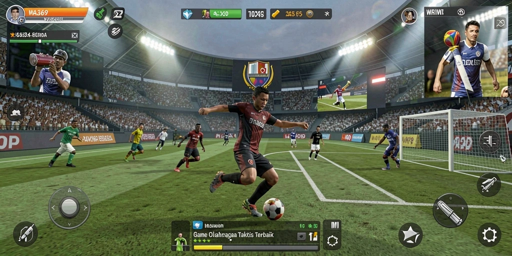 Screenshot gameplay WA369 menampilkan aksi seru dalam olahraga.