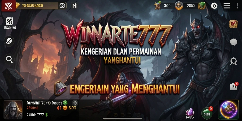 Screenshot gameplay WINRATE777 menampilkan momen menegangkan dalam suasana gelap.