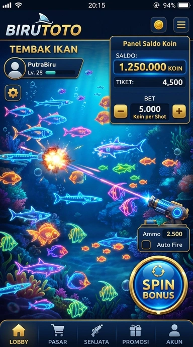 Screenshot menu pencarian aplikasi di birutoto.